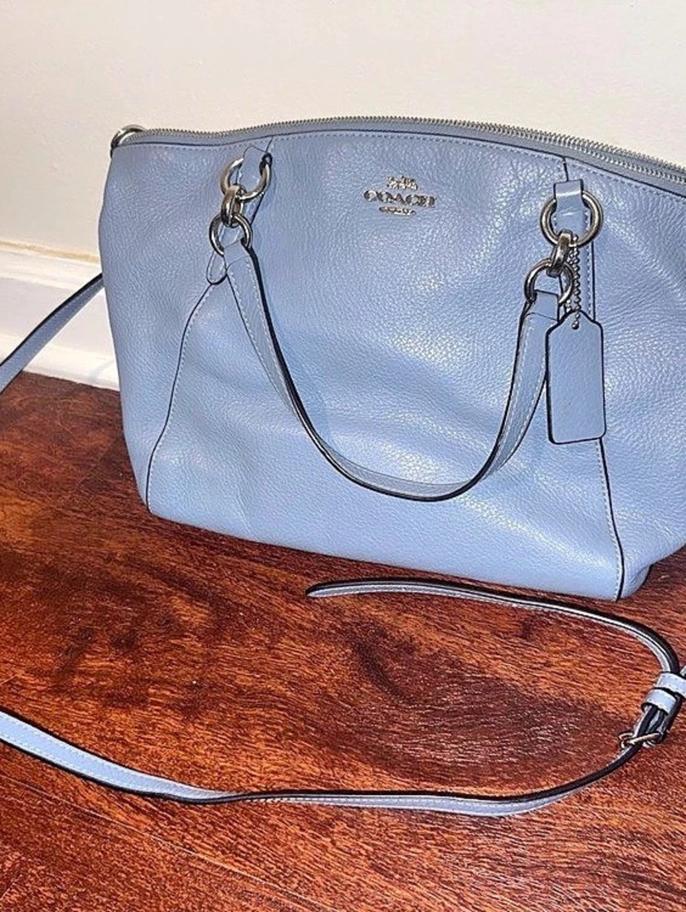 Coach Blue Shoulder Bag